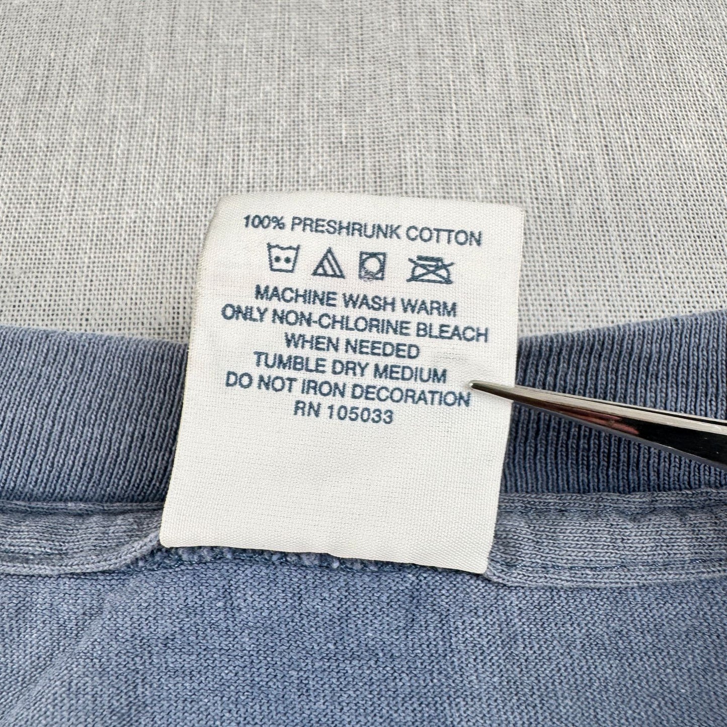 00s Tシャツ ブラックバス フィッシング バス釣り west vergin 青 USA製 XL シングルステッチ くすみカラー o-u-2505-007