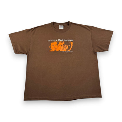 00s 映画 4 Star Theatre Tシャツ ブラウン 茶色 XL サンフランシスコ o-u-2505-012