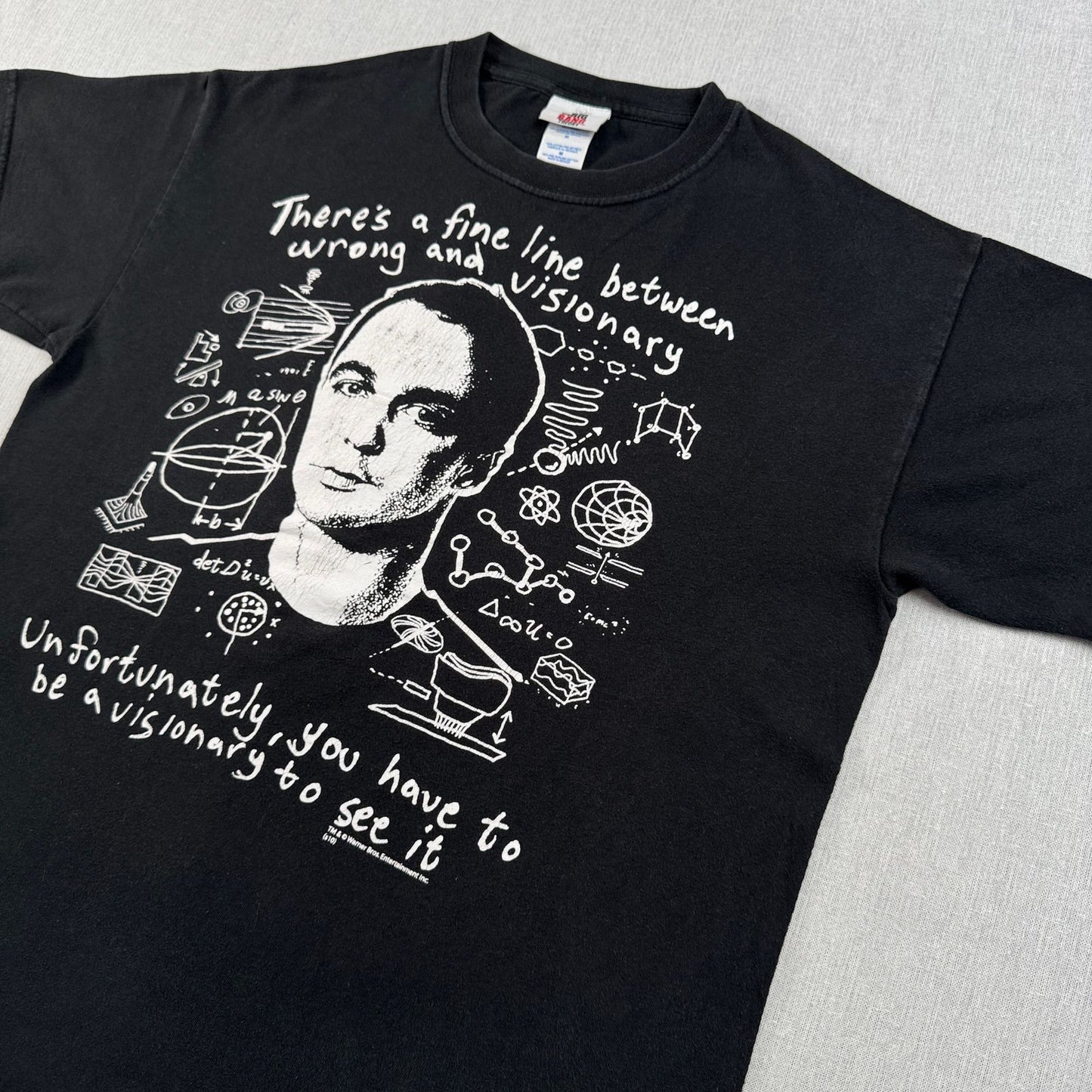 ビックバンセオリー シェルドン Tシャツ the big bang theory ワーナーブラザーズ 黒 M o-u-2505-010
