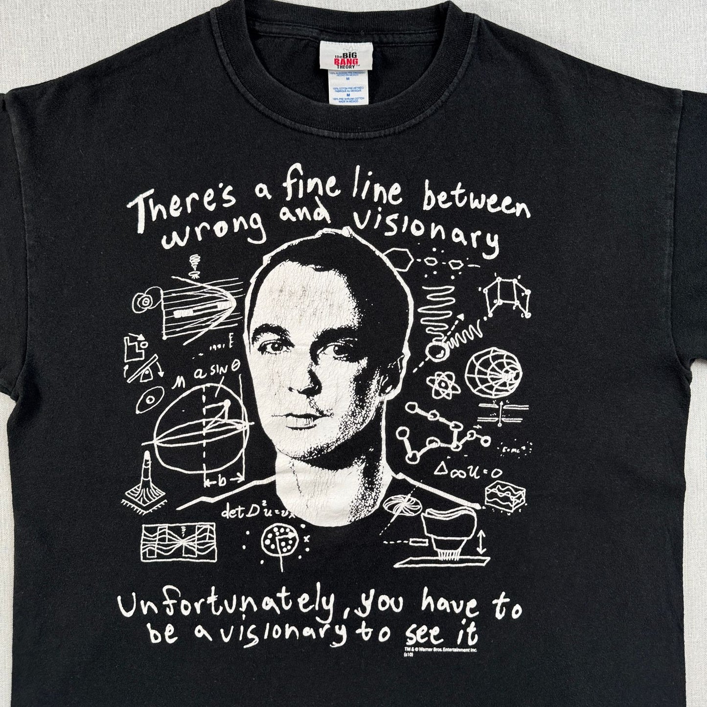 ビックバンセオリー シェルドン Tシャツ the big bang theory ワーナーブラザーズ 黒 M o-u-2505-010