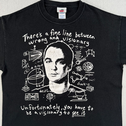 ビックバンセオリー シェルドン Tシャツ the big bang theory ワーナーブラザーズ 黒 M o-u-2505-010