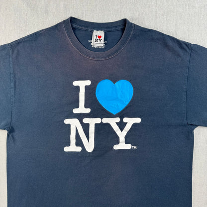 I LOVE NY アイラブニューヨーク 911 メモリアル ネイビー ハート Tシャツ L 2011 o-u-2505-011