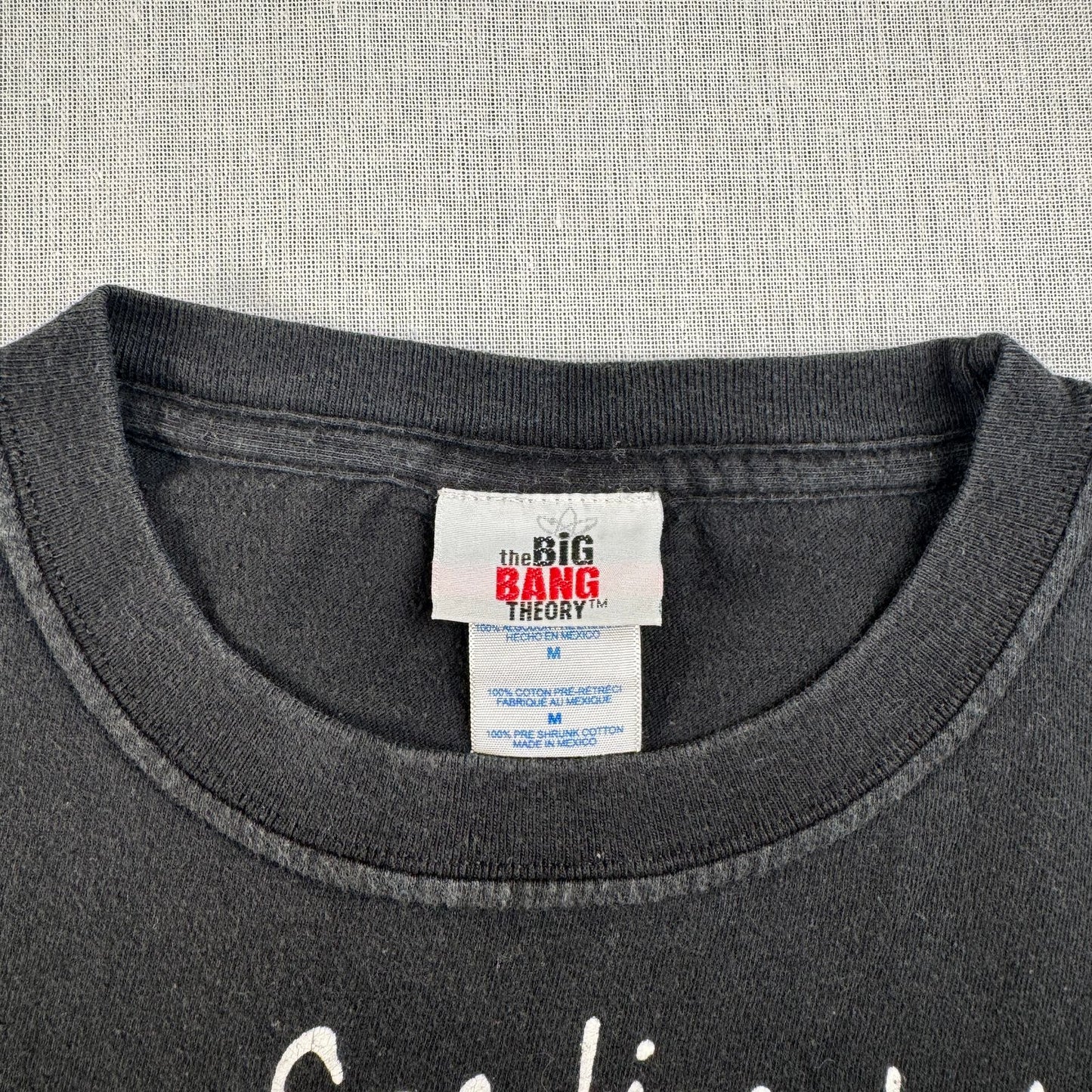 ビックバンセオリー シェルドン Tシャツ the big bang theory ワーナーブラザーズ 黒 M o-u-2505-010