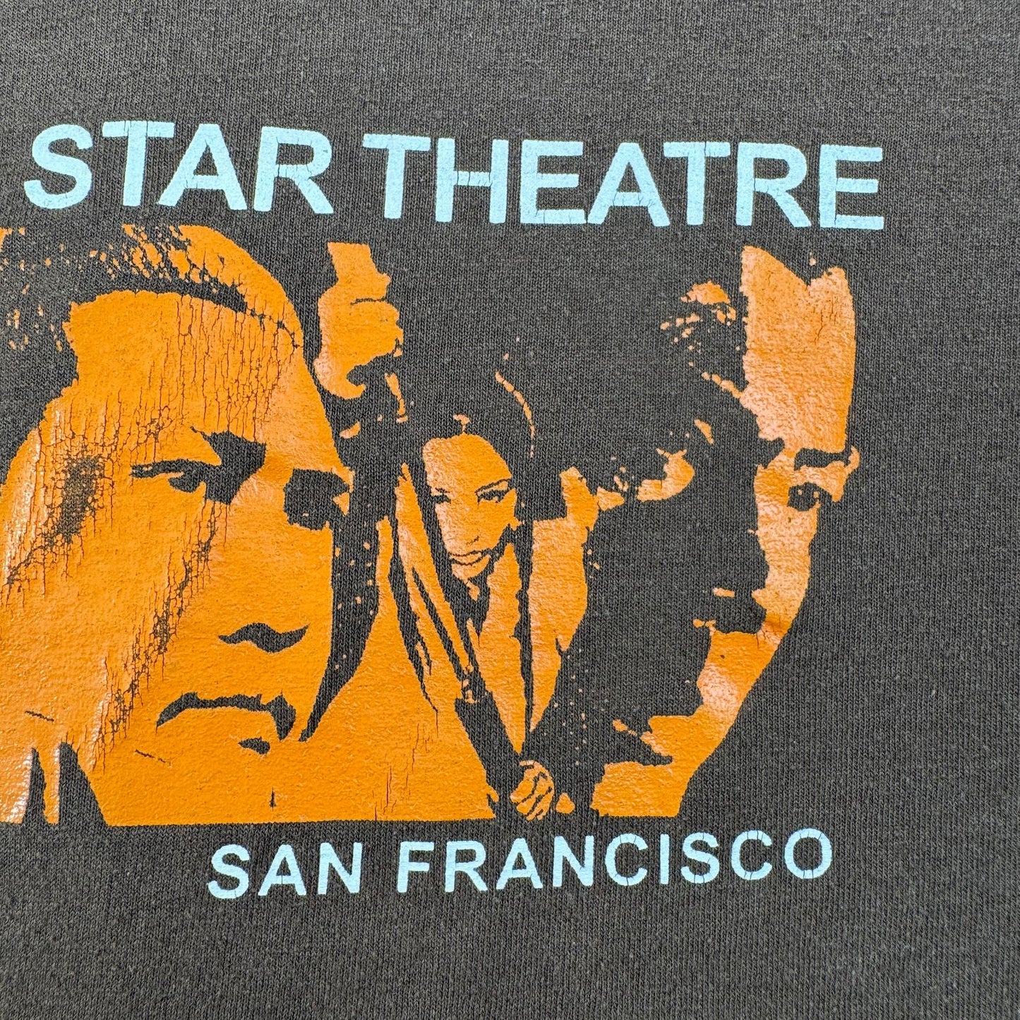 00s 映画 4 Star Theatre Tシャツ ブラウン 茶色 XL サンフランシスコ o-u-2505-012