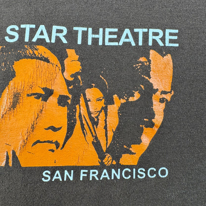 00s 映画 4 Star Theatre Tシャツ ブラウン 茶色 XL サンフランシスコ o-u-2505-012