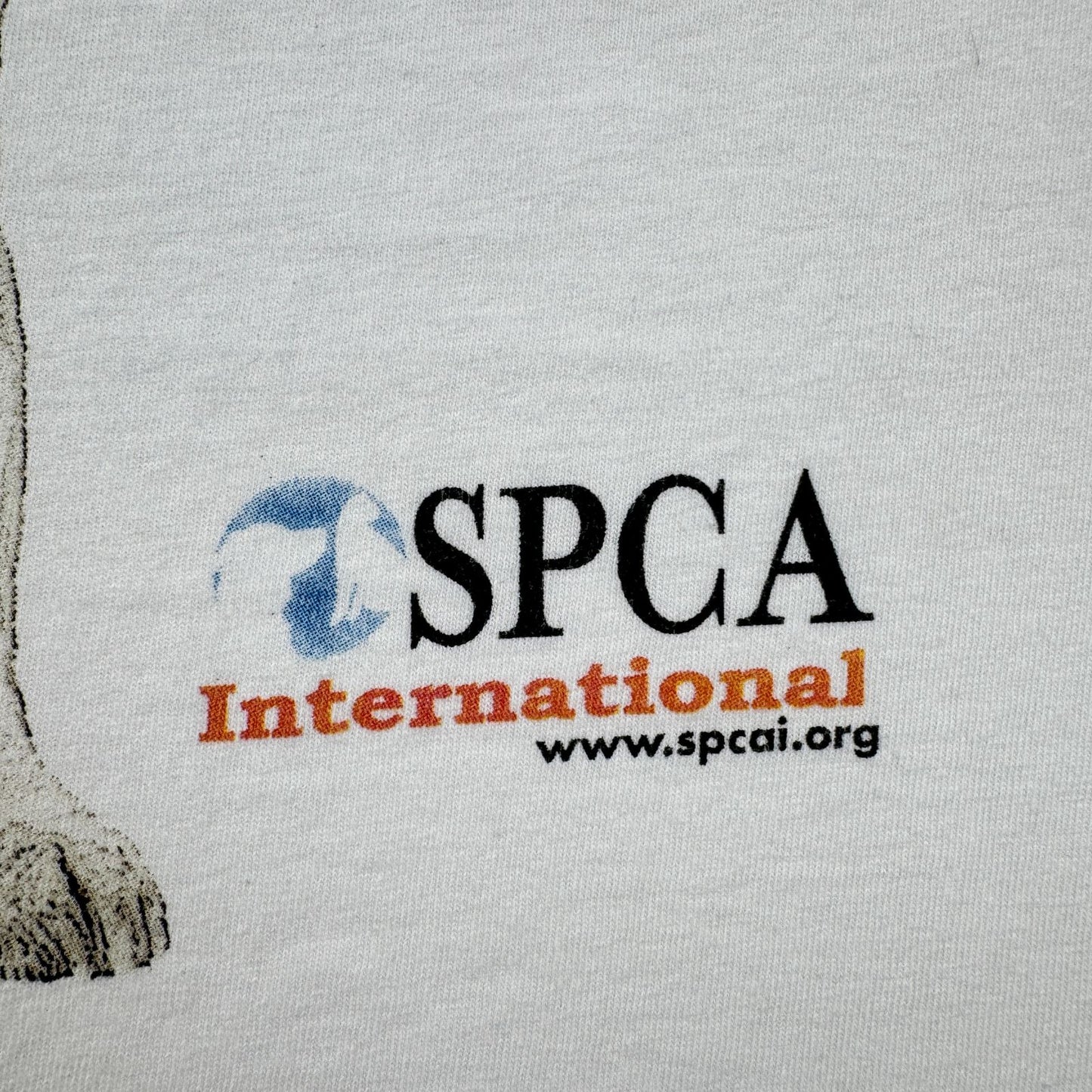 00s 星条旗 犬 SPCA YAZBEK spcai Tシャツ 白 o-u-2505-013