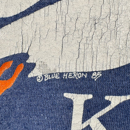 80s KIAWAH ISLAND キアワアイランド USA Tシャツ カモメ 鳥 イラスト ネイビー 1985 シングルステッチ o-u-2505-014