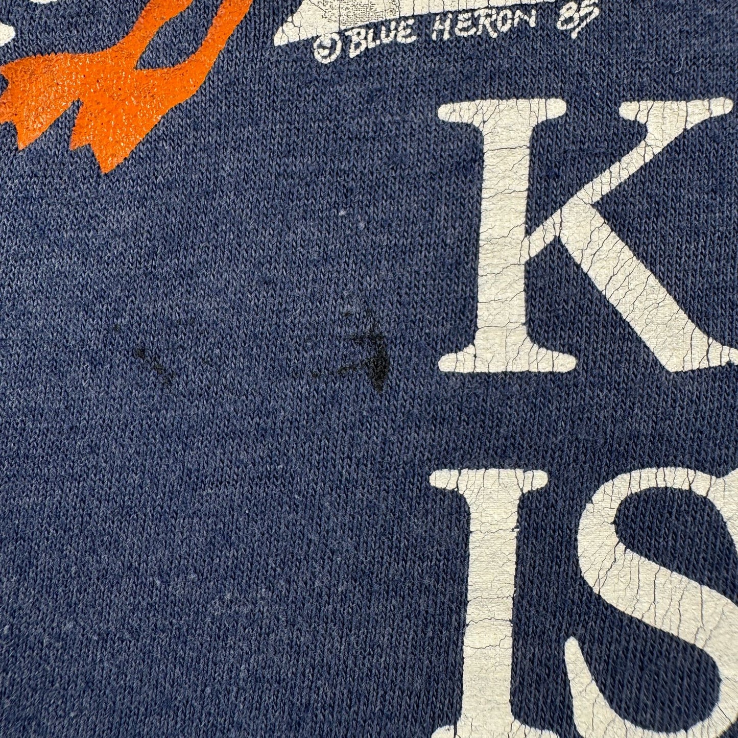 80s KIAWAH ISLAND キアワアイランド USA Tシャツ カモメ 鳥 イラスト ネイビー 1985 シングルステッチ o-u-2505-014