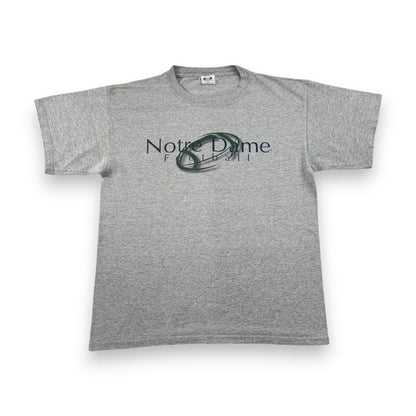 90s 00s ノートルダム大学 フットボール Tシャツ グレー USA製 L o-u-2505-017
