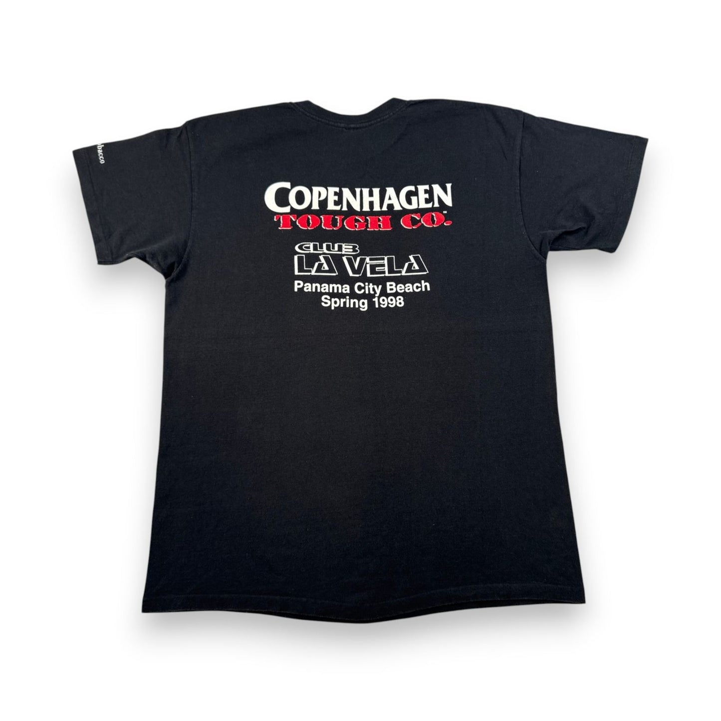 90s 噛みタバコ プロモT コペンハーゲン copenhagen TOUCH CO Tシャツ anvil XL USA 黒 シングルステッチ o-u-2505-020