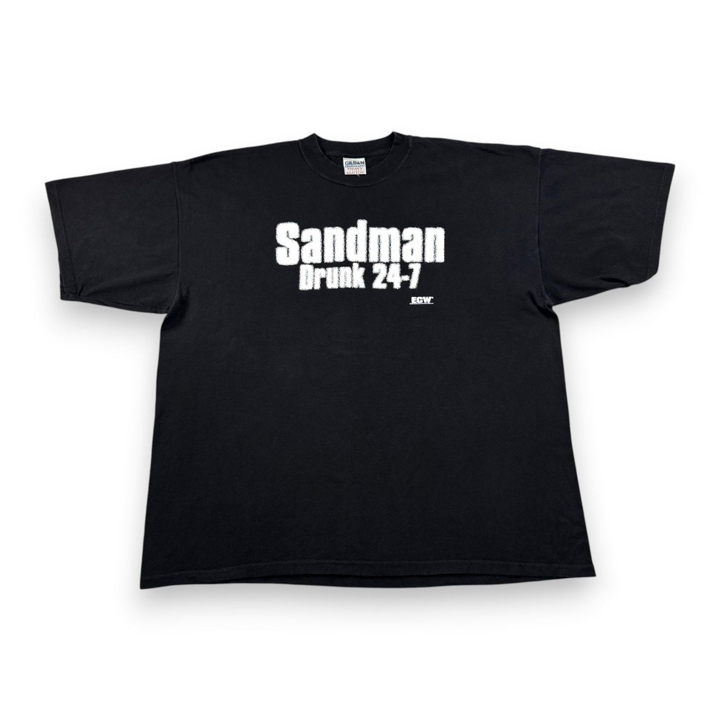 90s 00s プロレス ECW Sandman Drunk 24-7 サンドマン Tシャツ 2000 XXL 酒 タバコ camel o-u-2505-021