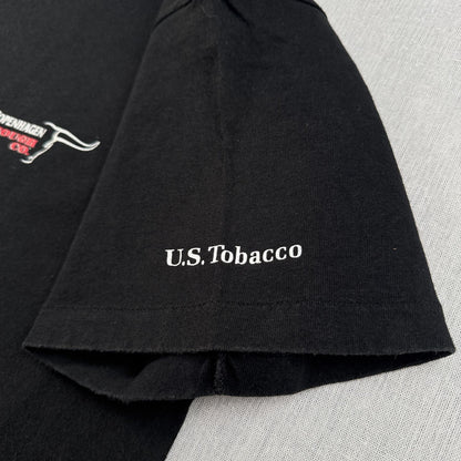 90s 噛みタバコ プロモT コペンハーゲン copenhagen TOUCH CO Tシャツ anvil XL USA 黒 シングルステッチ o-u-2505-020