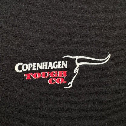 90s 噛みタバコ プロモT コペンハーゲン copenhagen TOUCH CO Tシャツ anvil XL USA 黒 シングルステッチ o-u-2505-020