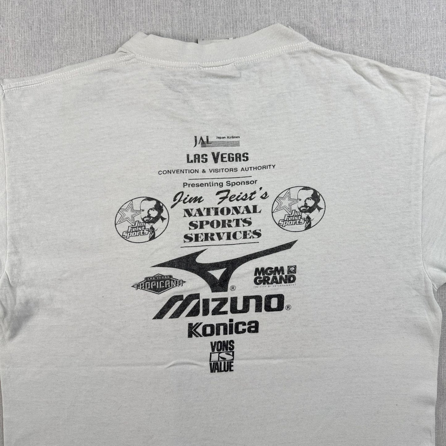 90s マラソン プロモT ラスベガスマラソン ミズノ JAL KONICA Tシャツ 1999 TULTEX o-u-2505-019