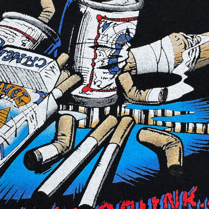 90s 00s プロレス ECW Sandman Drunk 24-7 サンドマン Tシャツ 2000 XXL 酒 タバコ camel o-u-2505-021