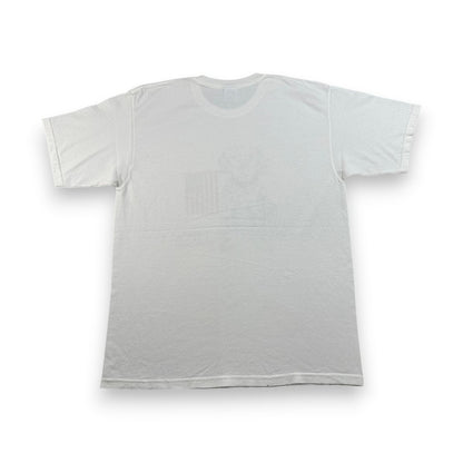 00s 星条旗 犬 SPCA ダルメシアン YAZBEK spcai Tシャツ 白 L o-u-2505-024
