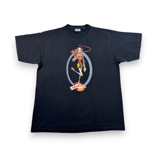 00s Drambuie ドランブイ ウイスキー プロモT スコットランド スペイン L 黒 descubre Tシャツ o-u-2505-022