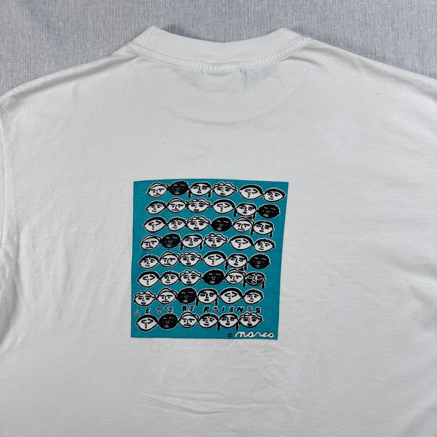90s 00s Unicef ユニセフ Tシャツ アートT 白 L o-u-2505-023