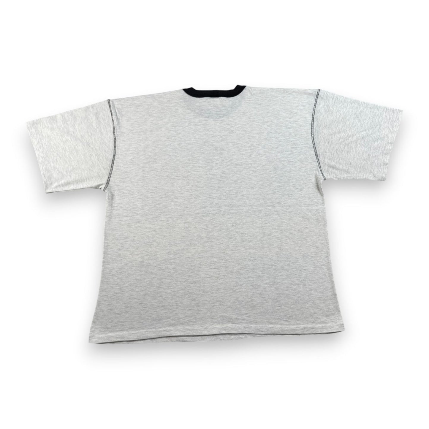 90s メジャーリーグ MLB シカゴ カブス CUBS USA製 グレー リンガー Tシャツ XL シングルステッチ o-u-2505-027