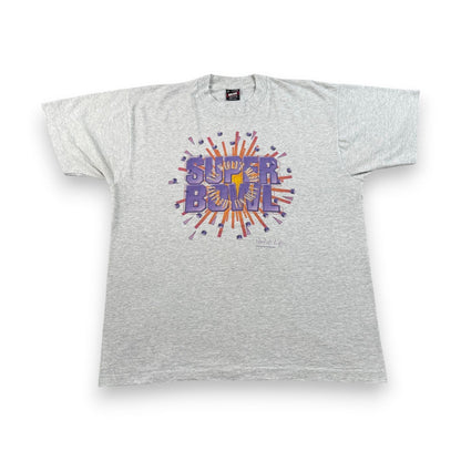 90s SUPER BOWL スーパーボウル Tシャツ グレー USA製 シングルステッチ 1994 XL o-u-2505-025