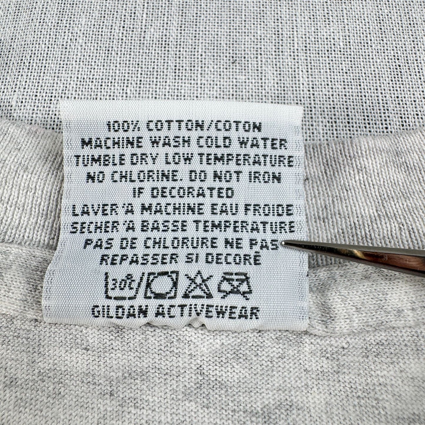 90s 企業T Tシャツ brockport 国旗 グレー USA製 GILDAN L o-u-2505-028