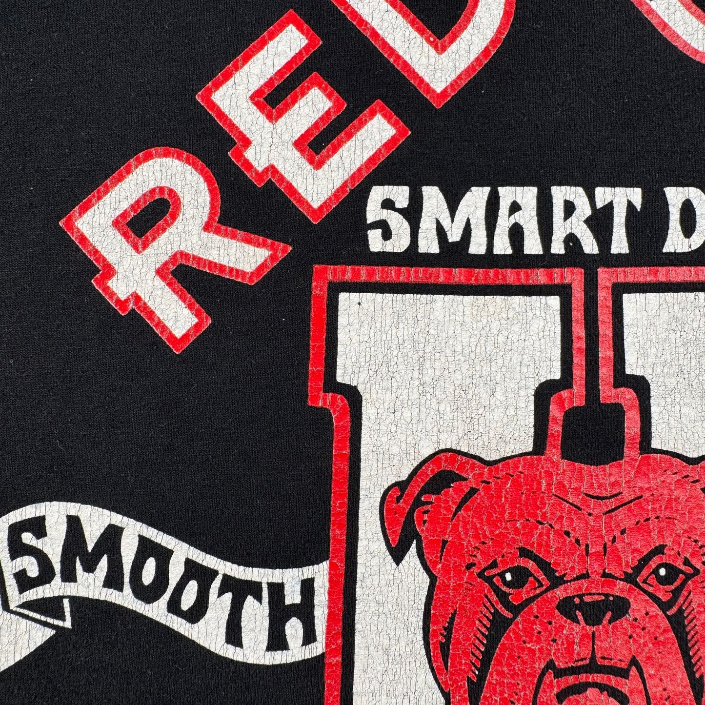 90s RED DOG univercity ブルドッグ 企業T 犬 Tシャツ 黒 XL シングルステッチ o-u-2505-029