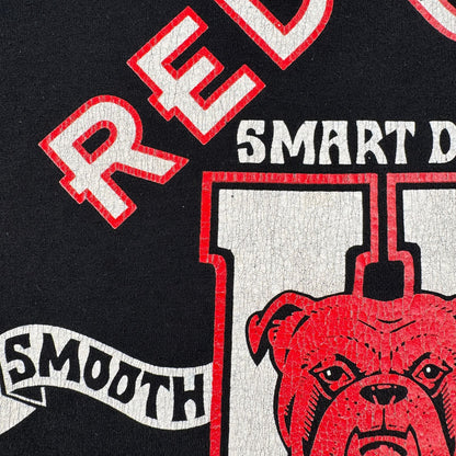 90s RED DOG univercity ブルドッグ 企業T 犬 Tシャツ 黒 XL シングルステッチ o-u-2505-029
