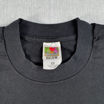 90s RED DOG univercity ブルドッグ 企業T 犬 Tシャツ 黒 XL シングルステッチ o-u-2505-029