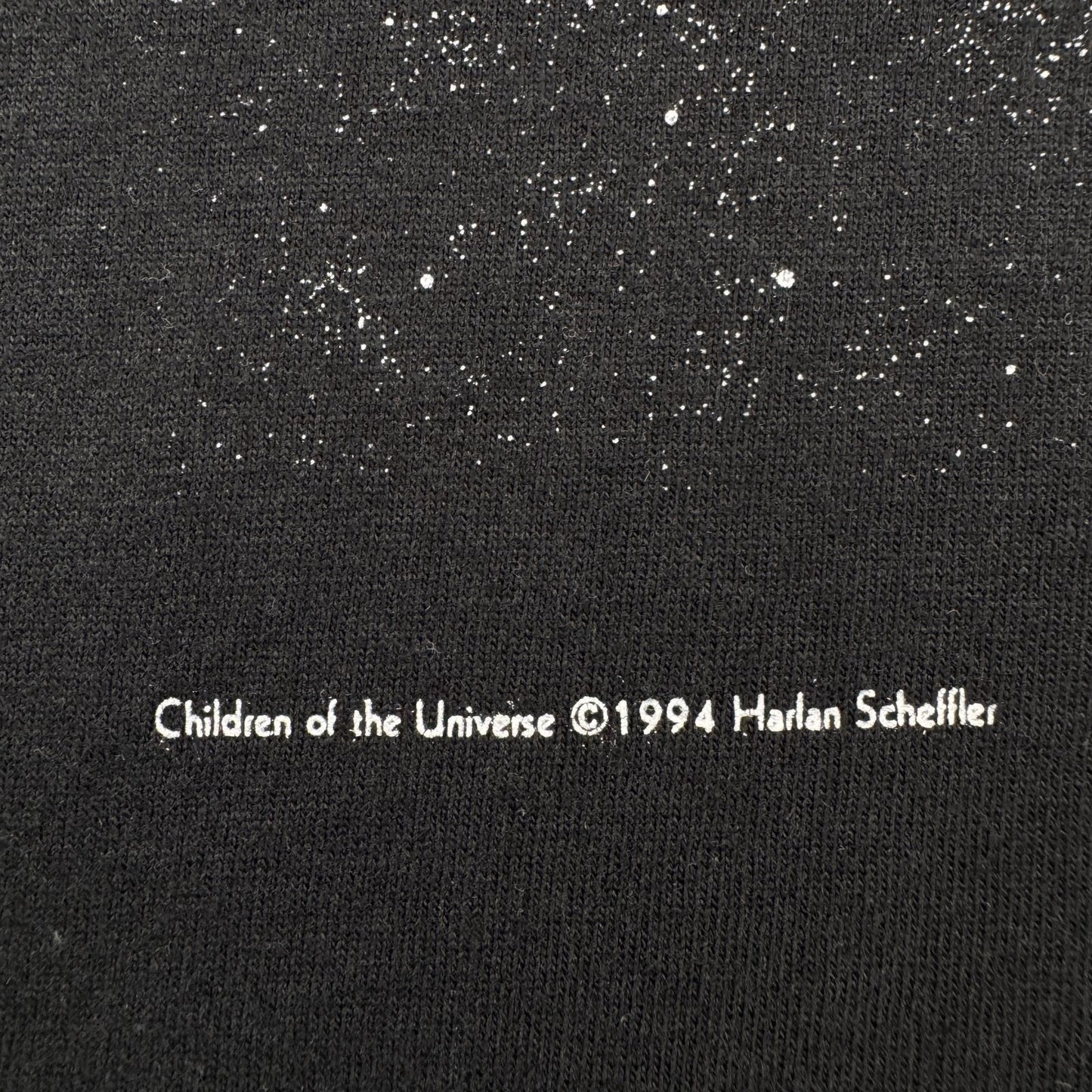 90s バハイ教 啓発T Tシャツ children of universe The Bahá'í Faith 黒 1994 子供 宗教 フルーツオブザルーム XL o-u-2505-031
