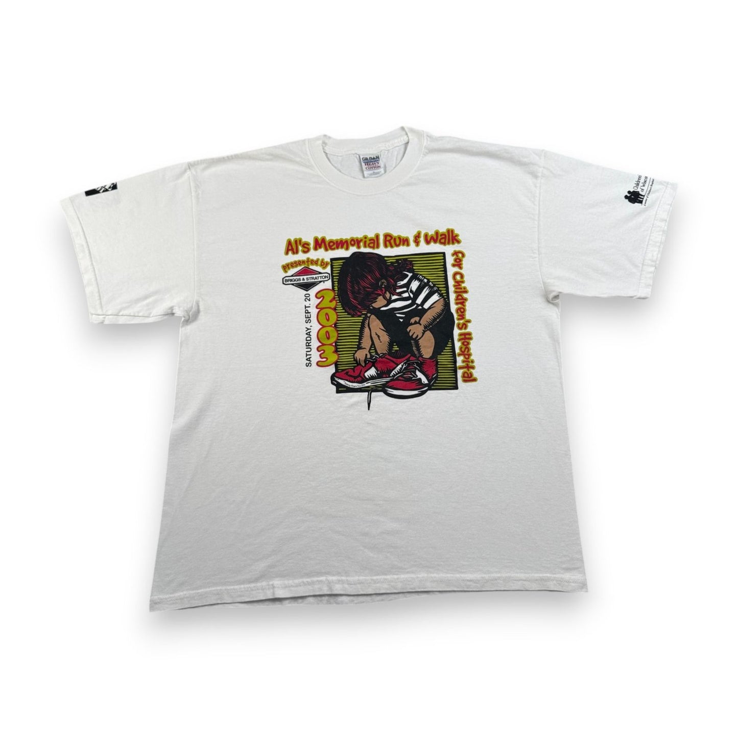 2003年 Children's Hospital of Wisconsin チャリティーラン Tシャツ アメリカ 白 XL o-u-2505-032