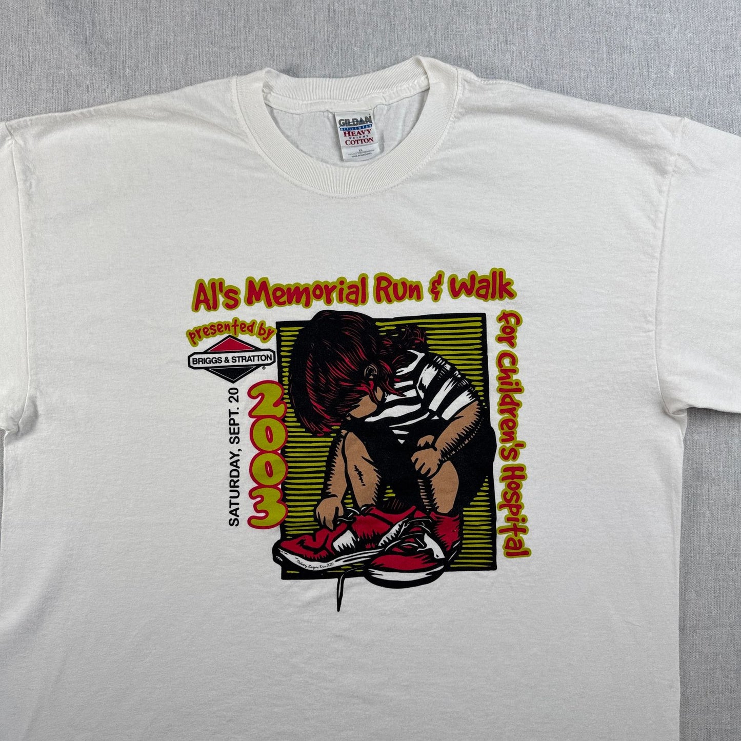 2003年 Children's Hospital of Wisconsin チャリティーラン Tシャツ アメリカ 白 XL o-u-2505-032