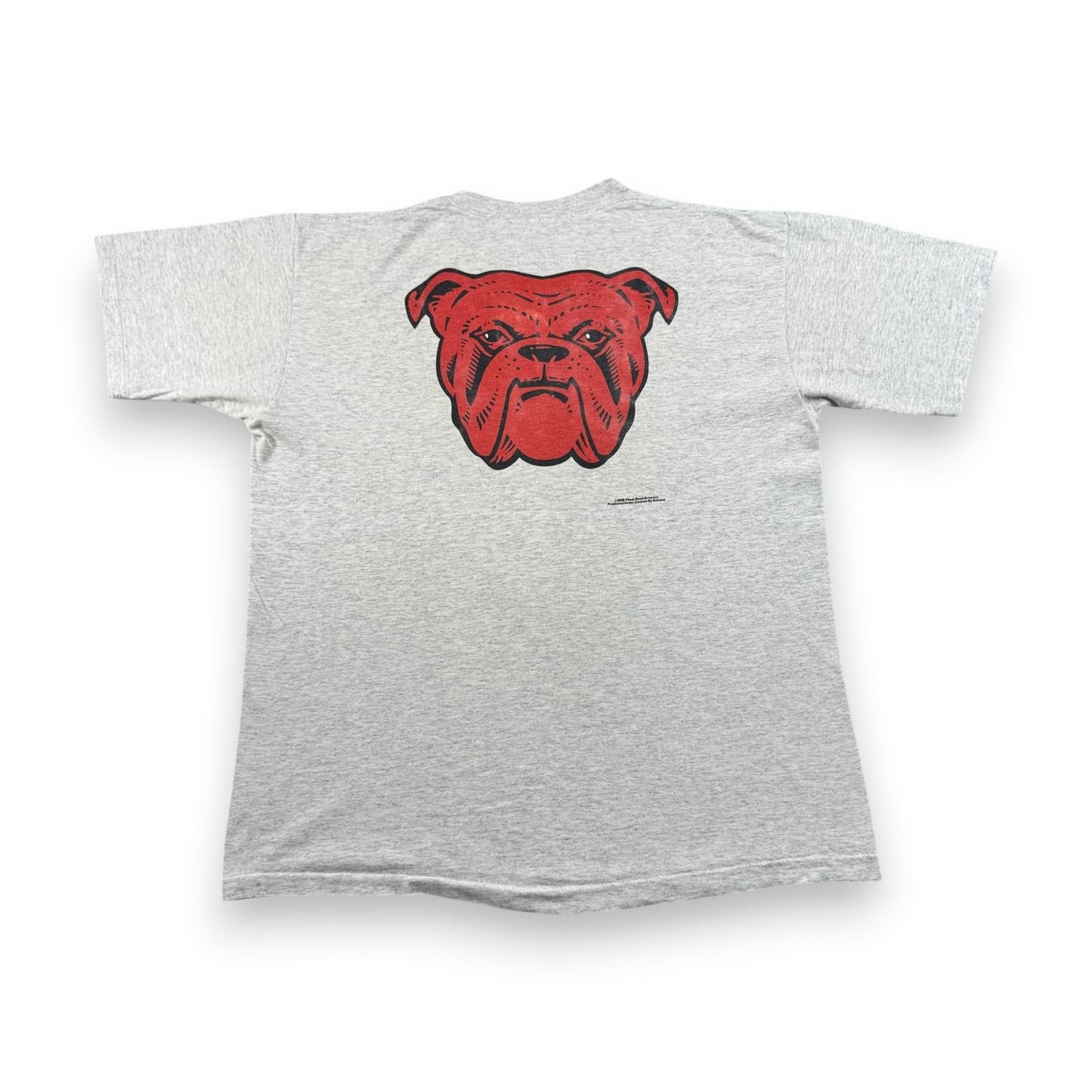 90s RED DOG 企業T ビール Tシャツ グレー USA製 ロゴ ブルドッグ シングルステッチ o-u-2505-034