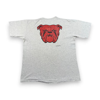 90s RED DOG 企業T ビール Tシャツ グレー USA製 ロゴ ブルドッグ シングルステッチ o-u-2505-034