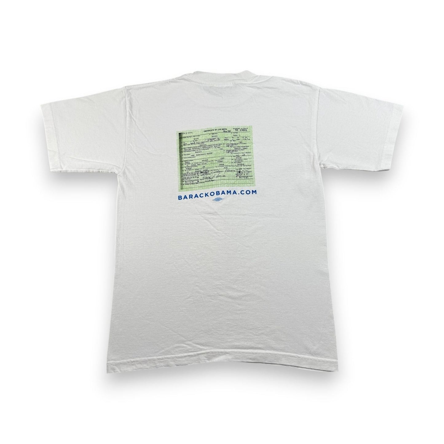 バラク オバマ Tシャツ 政治 白 USA製 OBAMA o-u-2505-035