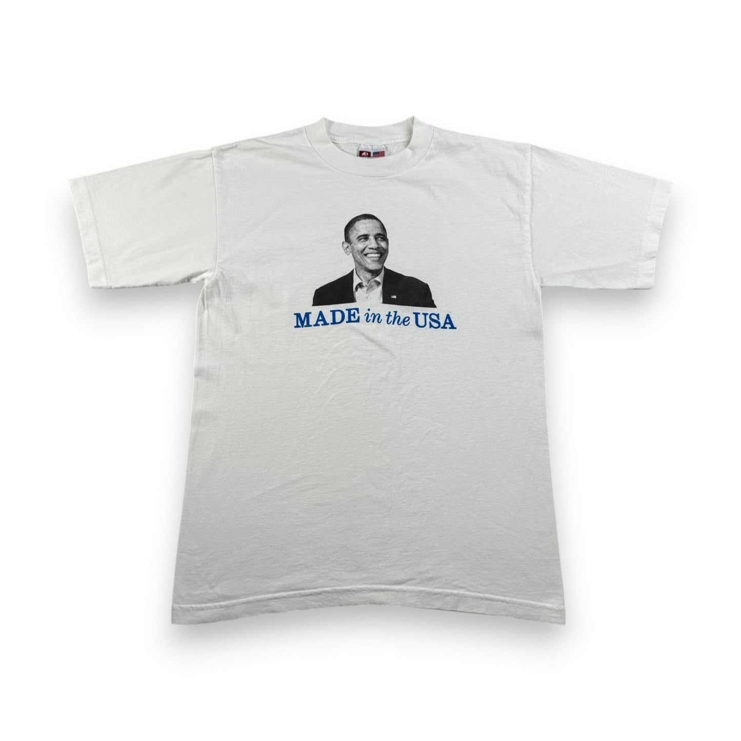 バラク オバマ Tシャツ 政治 白 USA製 OBAMA o-u-2505-035