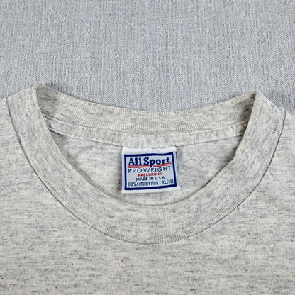 90s RED DOG 企業T ビール Tシャツ グレー USA製 ロゴ ブルドッグ シングルステッチ o-u-2505-034