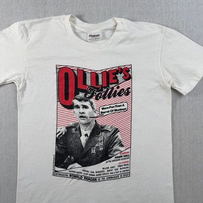 80s 90s Ollie's Follies イランコントラ事件 政治風刺Tシャツ USA製 M stedman シングルステッチ o-u-2505-039