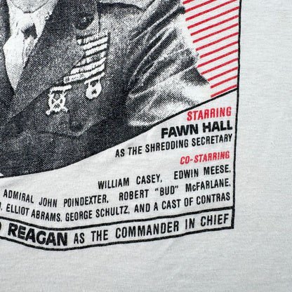 80s 90s Ollie's Follies イランコントラ事件 政治風刺Tシャツ USA製 M stedman シングルステッチ o-u-2505-039