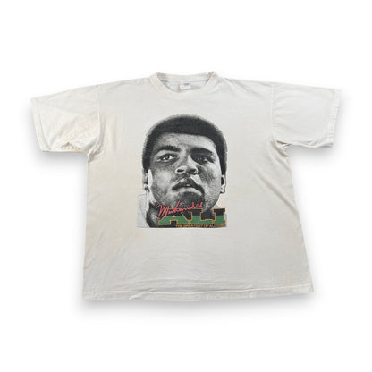 00s モハメドアリ 偉人 ボクシング Muhammad Ali Tシャツ XL 白 o-u-2505-040