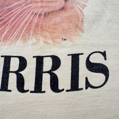 80s 90s MORRIS モリス 猫 Tシャツ クリーム ベージュ USA製 anvil XL シングルステッチ o-u-2505-041