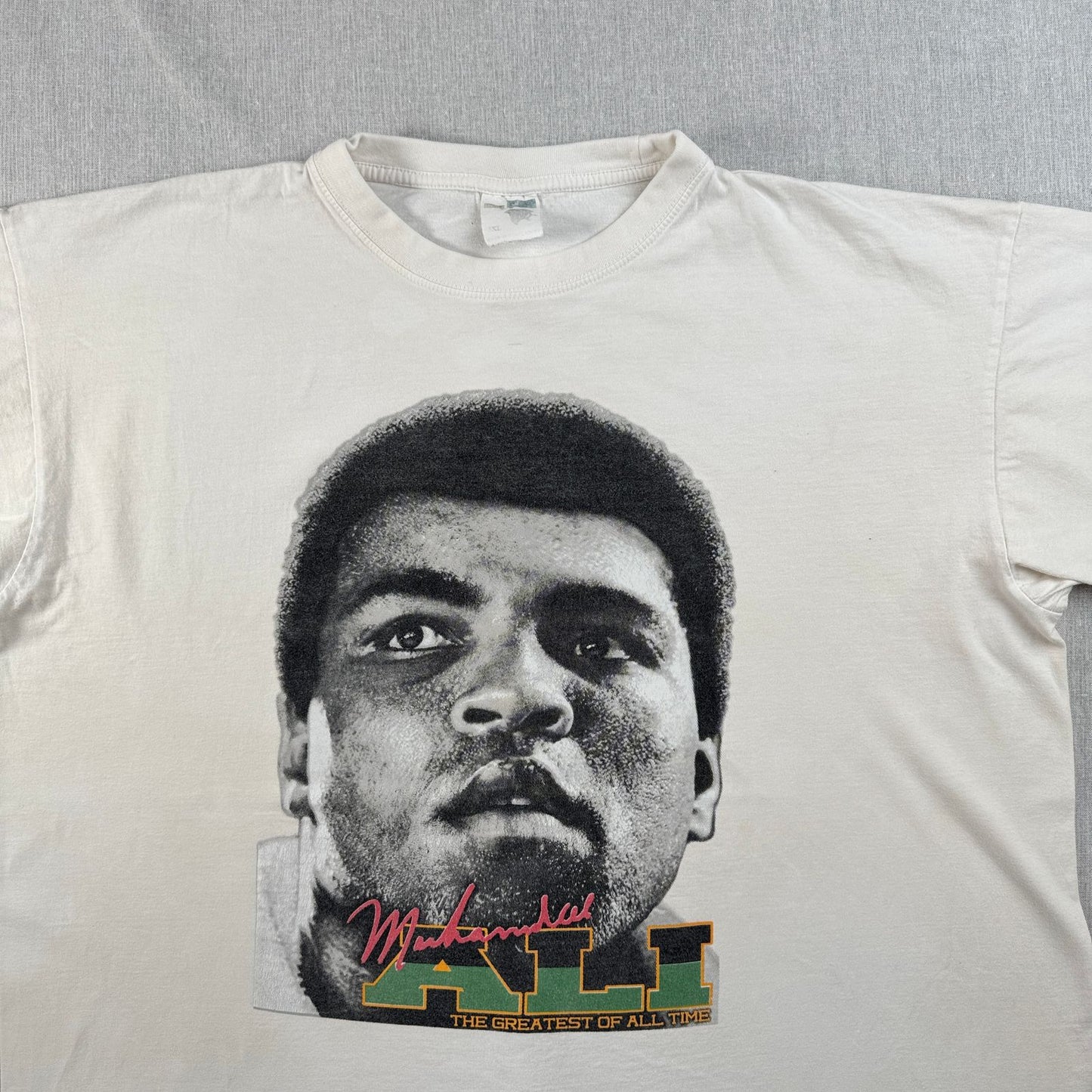 00s モハメドアリ 偉人 ボクシング Muhammad Ali Tシャツ XL 白 o-u-2505-040
