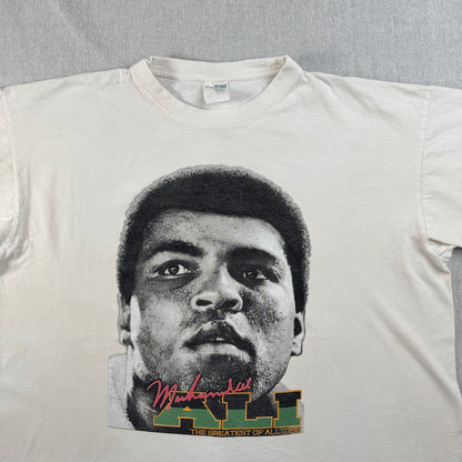 00s モハメドアリ 偉人 ボクシング Muhammad Ali Tシャツ XL 白 o-u-2505-040