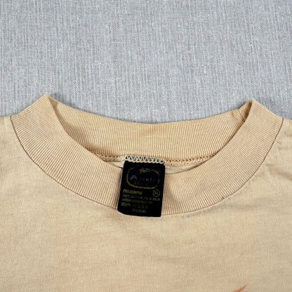 80s 90s MORRIS モリス 猫 Tシャツ クリーム ベージュ USA製 anvil XL シングルステッチ o-u-2505-041