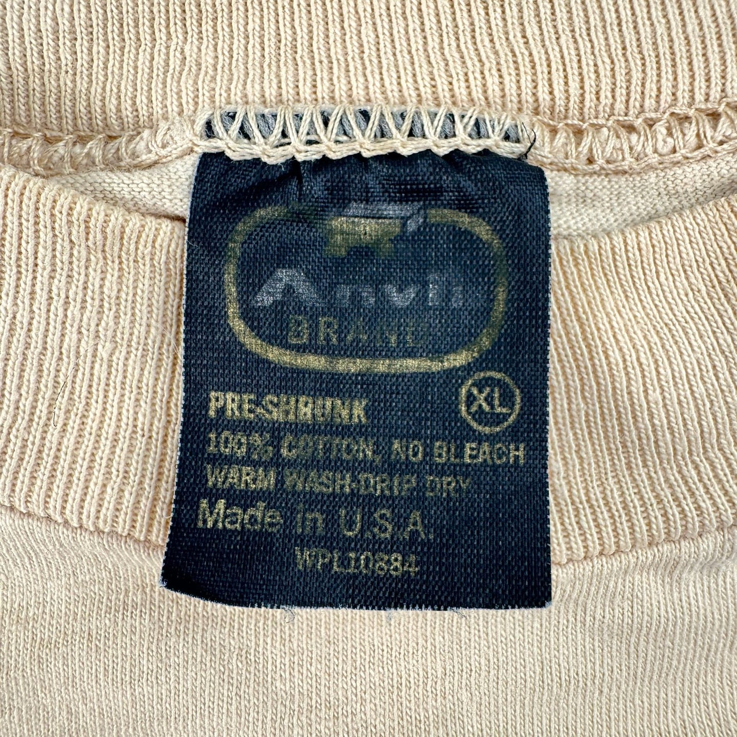 80s 90s MORRIS モリス 猫 Tシャツ クリーム ベージュ USA製 anvil XL シングルステッチ o-u-2505-041