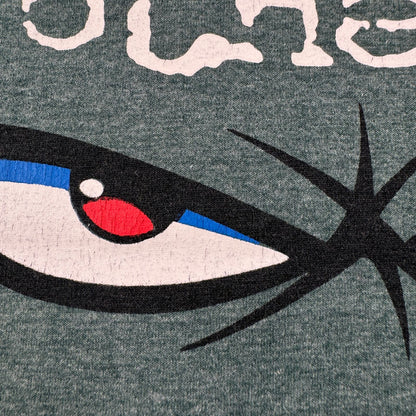 90s NO FEAR Tシャツ サーフ オールドサーフ オールドスケート ノーフィア ノーフィアー 緑 霜降り シングルステッチ カーキ o-u-2505-042