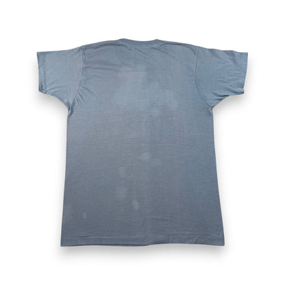 80s USA製 Fred Rogers フレッドロジャース Tシャツ 水色 can you say FUCK IT XL シングルステッチ メッセージT スクリーンスターズ o-u-2505-045