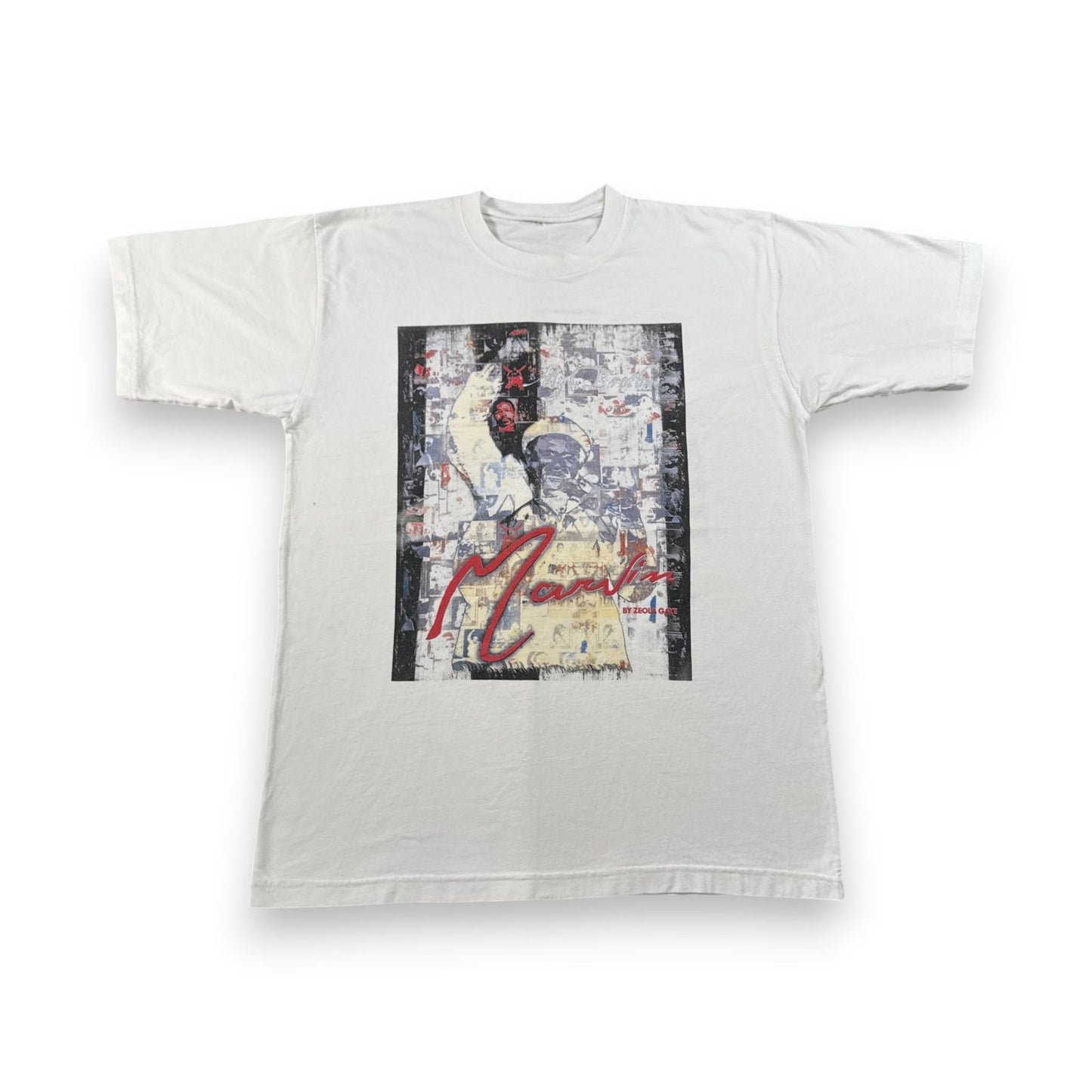 マーヴィンゲイ Marvin Gaye メモリアル フォトプリントTシャツ 白 ソウル Tシャツ 白 o-u-2505-046