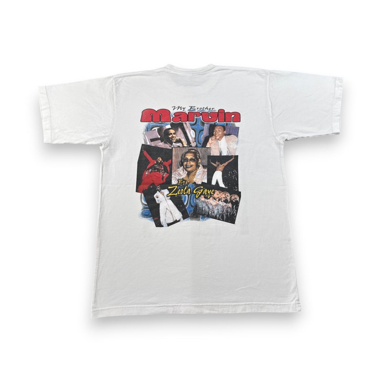 マーヴィンゲイ Marvin Gaye メモリアル フォトプリントTシャツ 白 ソウル Tシャツ 白 o-u-2505-046