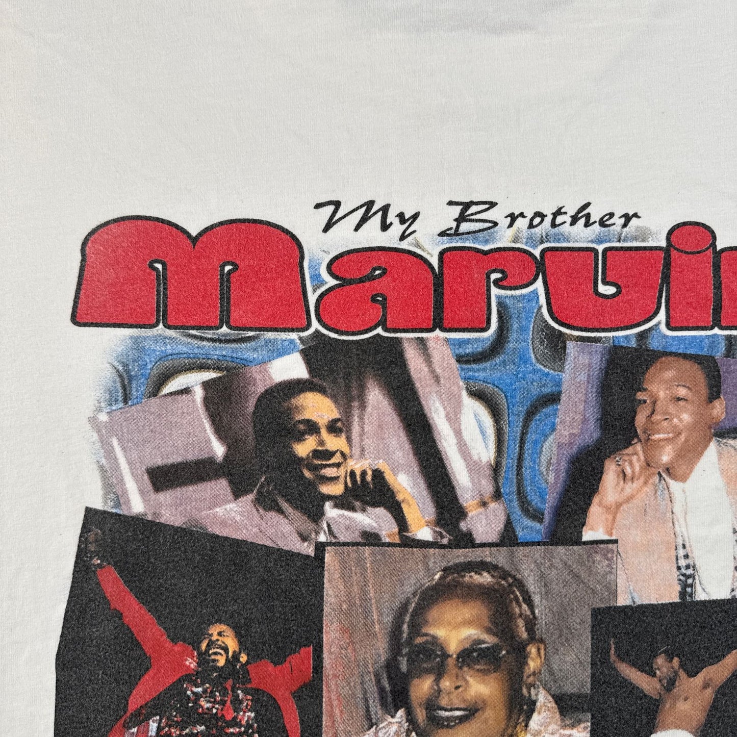 マーヴィンゲイ Marvin Gaye メモリアル フォトプリントTシャツ 白 ソウル Tシャツ 白 o-u-2505-046