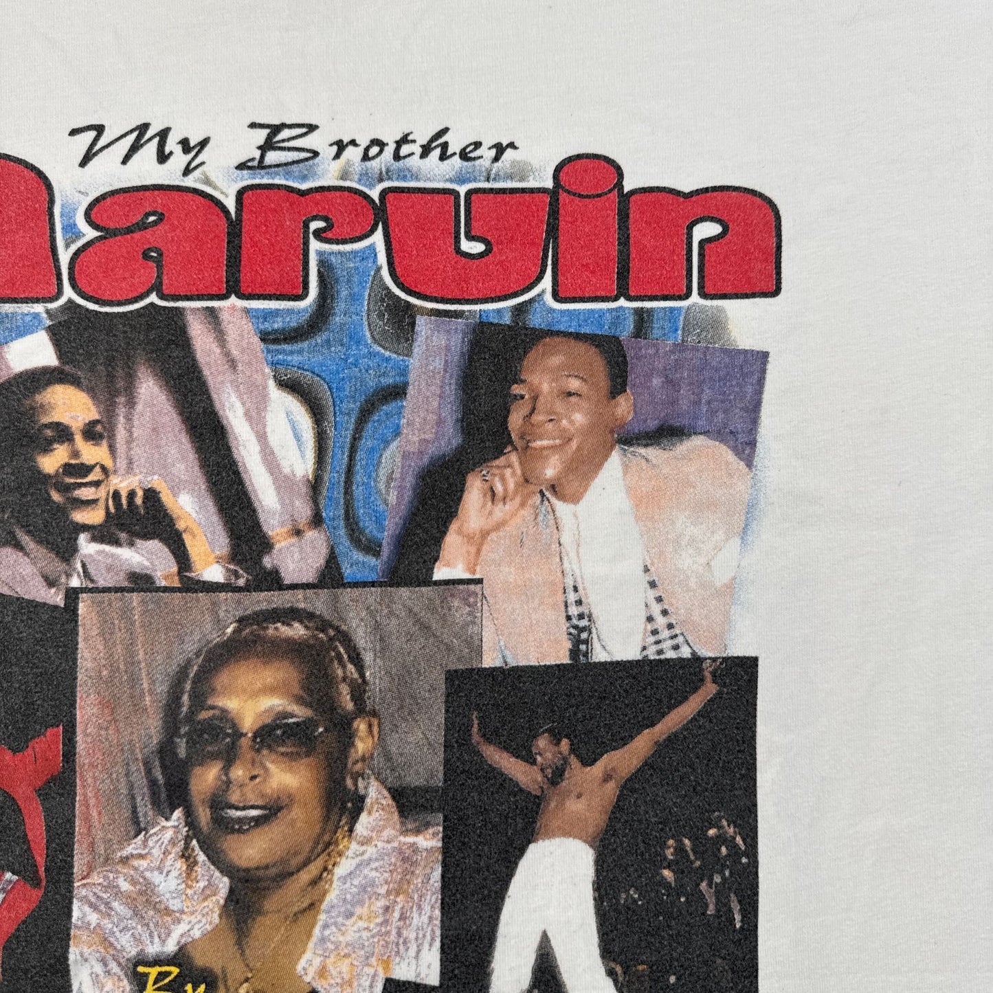 マーヴィンゲイ Marvin Gaye メモリアル フォトプリントTシャツ 白 ソウル Tシャツ 白 o-u-2505-046